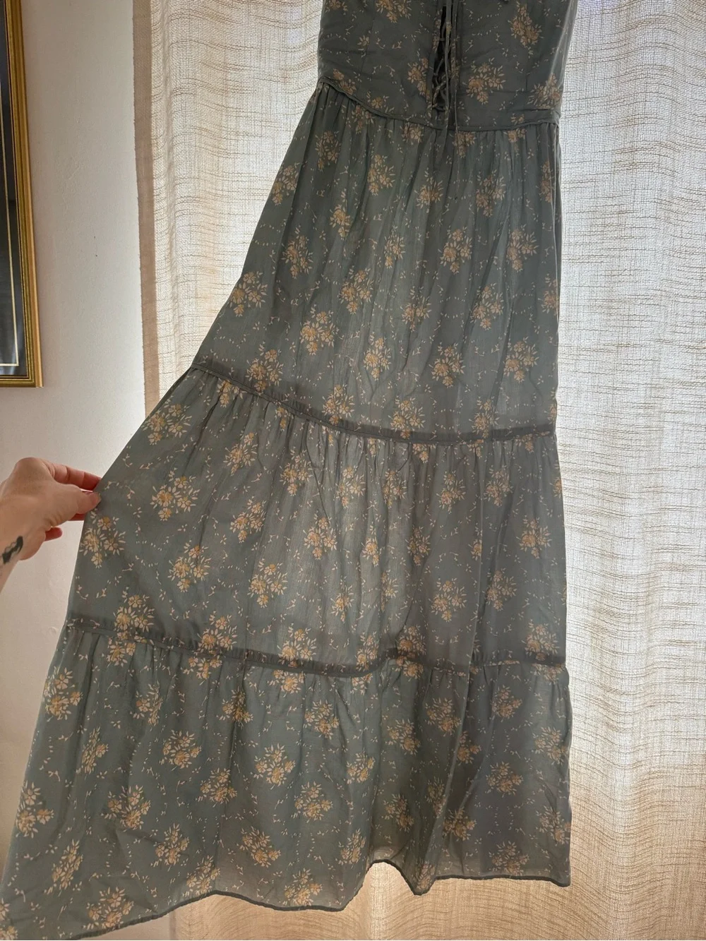 Christy Dawn Adele Dress in spruce bouquet - Picture 7 of 8